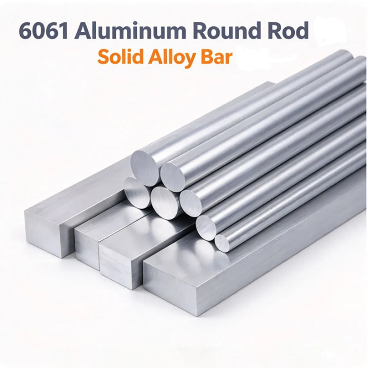 3/4/5/6/8/10/12/15/30/150mm Dia 6061 Solid Aluminum Round Bar, Metalworking CNC Rod With Custom Machining Service