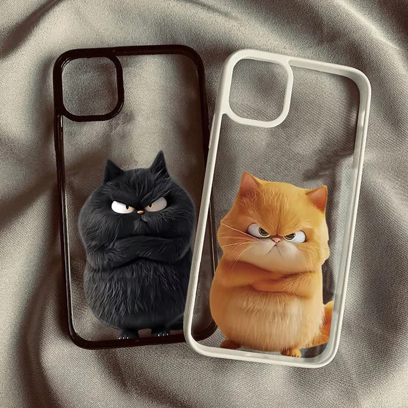 Phone Case For Samsung Galaxy S26 Plus S24 Ultra S23 S21 S25 FE A06 A16 A54 A55 A35 A34 5G A32 A14 A15 Cute Funny Cool Cat Cover