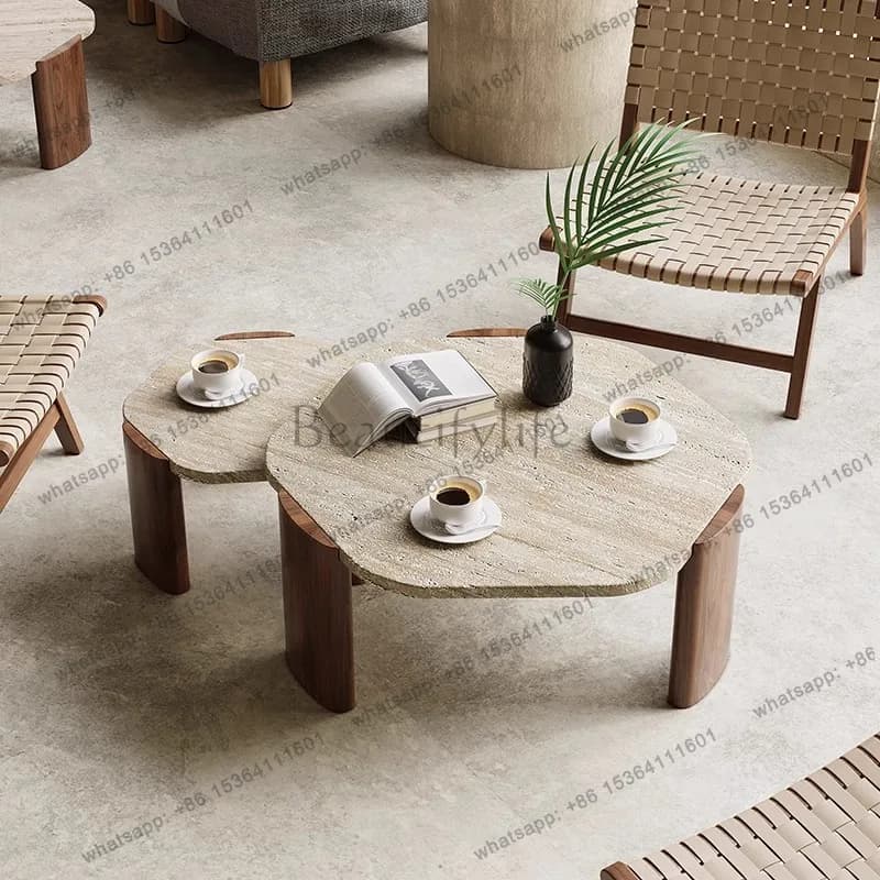 LSWhite Industrial Coffee Table Ethiopia Unique Round Modern Coffee Table Luxury Japanese Muebles Para Hogar Home Furniture