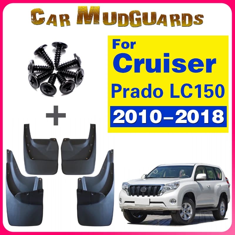 for Toyota Land Cruiser Prado LC150 FJ150 150 2010~2019 2015 Car Fender Mudguard Mud Flaps Guard Splash Flap Car Accessories
