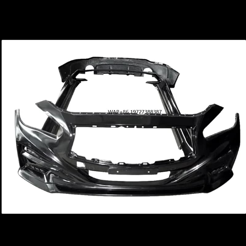 Fiberglass Front Bumper Side Skirts Rear Diffuser Style Body Kit for Q 50 Body Kit
