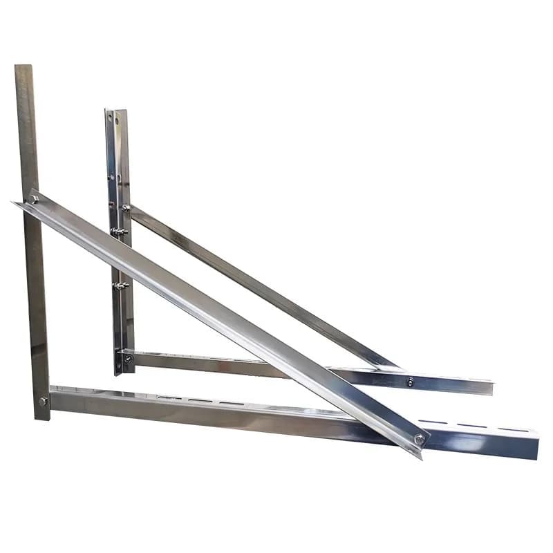 304 stainless steel air conditioner side-mounted bracket, the host shelf is lengthened and thickened for special installation