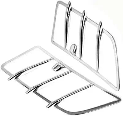 Compatible With Mercedes Benz ML W164 2005-2011 Chrome Hood Air Vent Trim Bonnet Decoration Cover Set