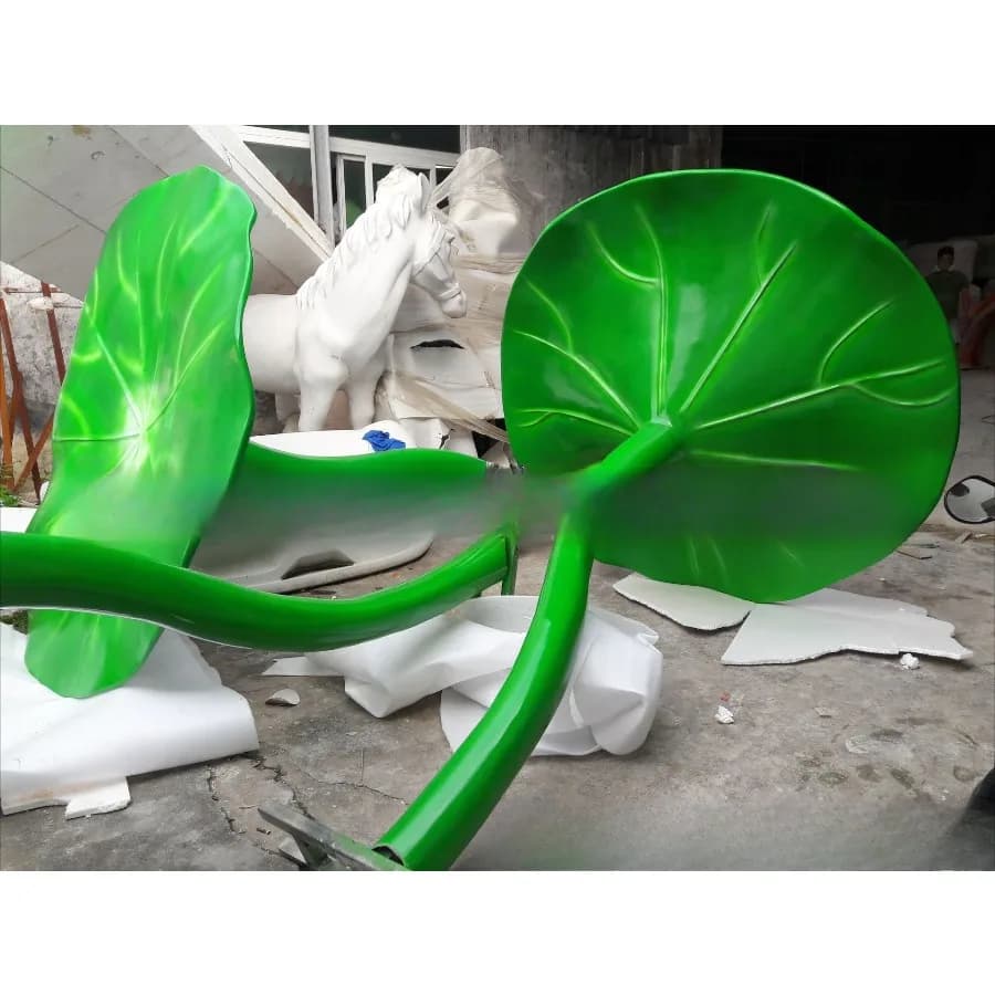 Simulation plant fiberglass lotus leaf lotus seed lotus pod sculpture ornament