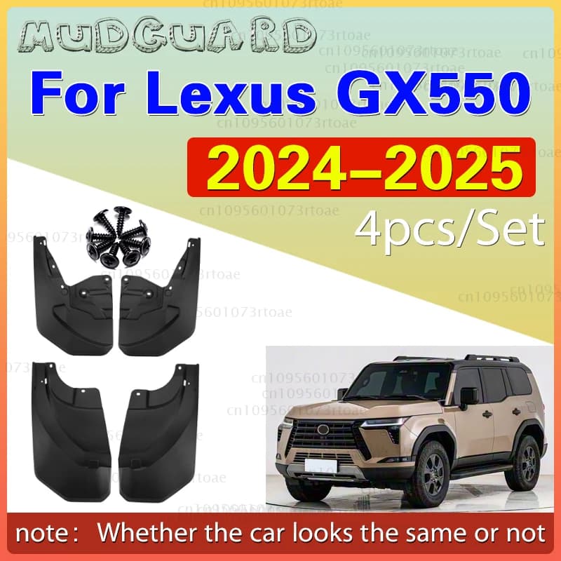 For Lexus GX GX550 2024 - 2025 Mudguard Fender Mud Flap Guards Splash Mudflaps Front Rear 4pcs
