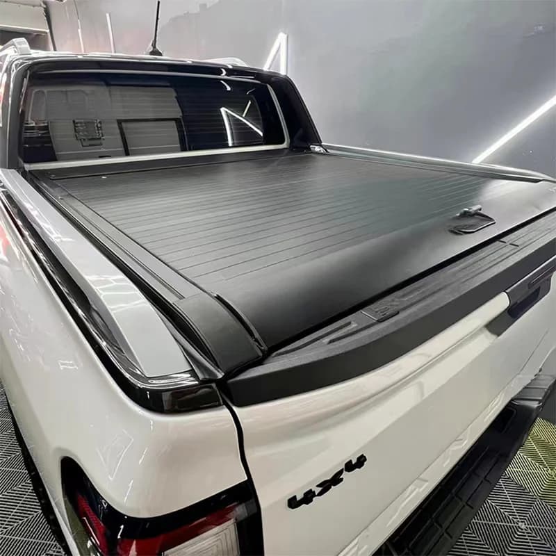 Car Accessories Heavy Duty Aluminum Retractable Tonneau Cover Lockable Waterproof 4x4 Off-Road Tuning for Ranger T9 Pickup
