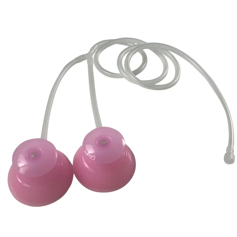 Double Silicone Ear Cups - Soft Ozone-Resistant O3 Ear Insufflation Cupping