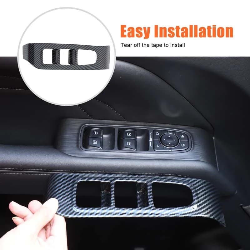 For HAVAL H9 2nd MKII 2024 2025 ABS Car Interior Door Window Lift Switch Panel Cover trim Sticker  handle Cover Auto Accessories