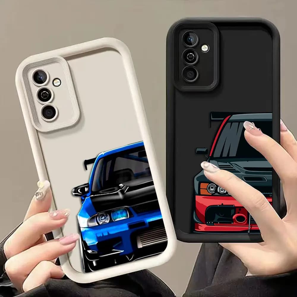 Tokyo JDM Drift Sports Cars Phone Case For Samsung Galaxy S26 S25 S24 S23 S22 S21 FE S20 ULTRA PLUS Cover Silicone Case Shell