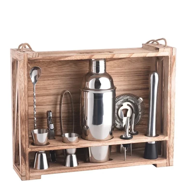 Bar bartender storage rack Cocktail bartending set Wholesale combination tool Amazon wine set Gift box set