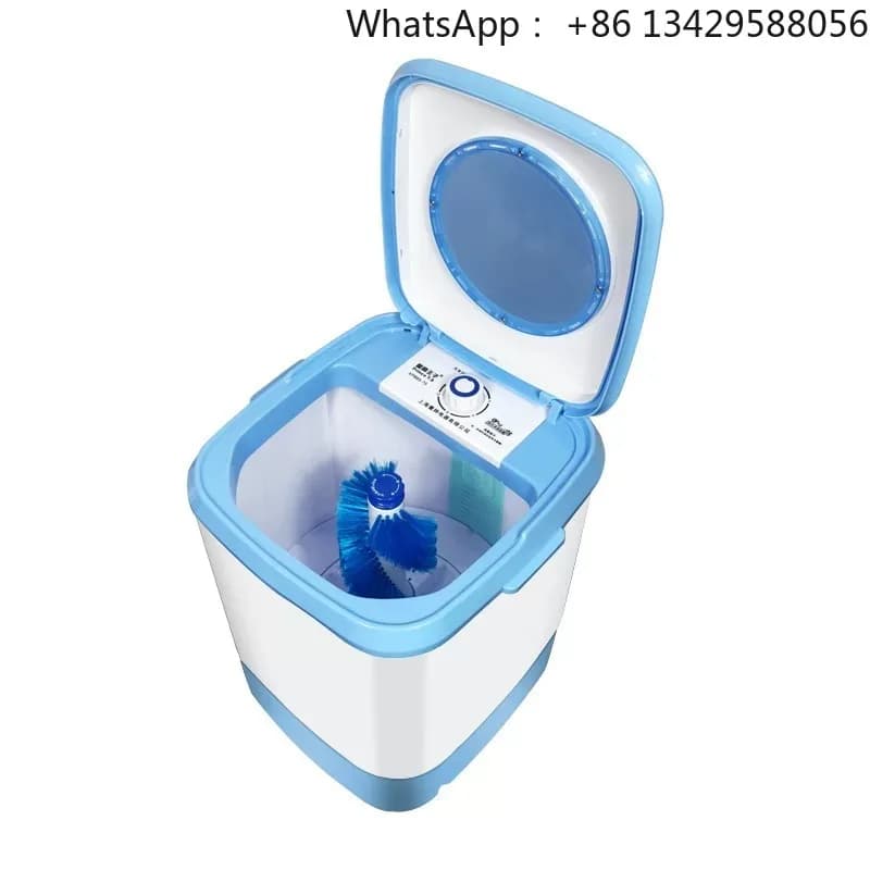 Portable Compact 2 In 1 Mini Laundry Washer Spinner Small Washing Machine For Socks Underwear Shoe Daily Cleaning Accessory