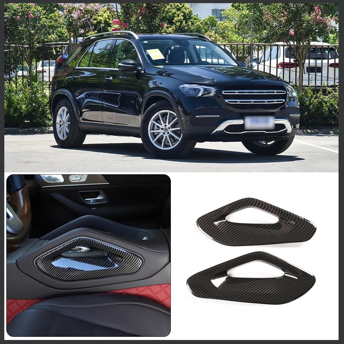 Car Center Console Armrest Side Protective Cover Trim For Mercedes Benz GLE GLS Class W167 V167 Coupe C167 X167 AMG GLE53 GLE63