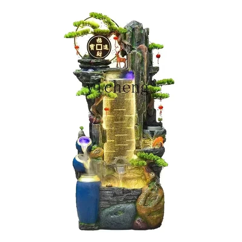 DSA Chinese Rockery Flowing Water Fountain Office Store Lucky Circulating Water Decorative OrnamentDecoration