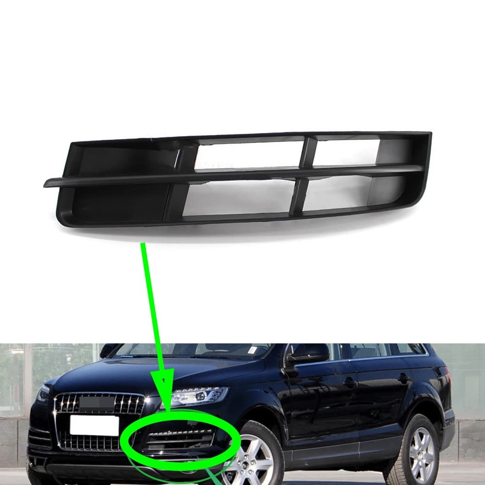 For Audi Q7 2010 2011 2012 2013 2014 2015 Fog Light Cover Car Fog Lamp Grille Front M Package Front Bumper Fog Light Grills