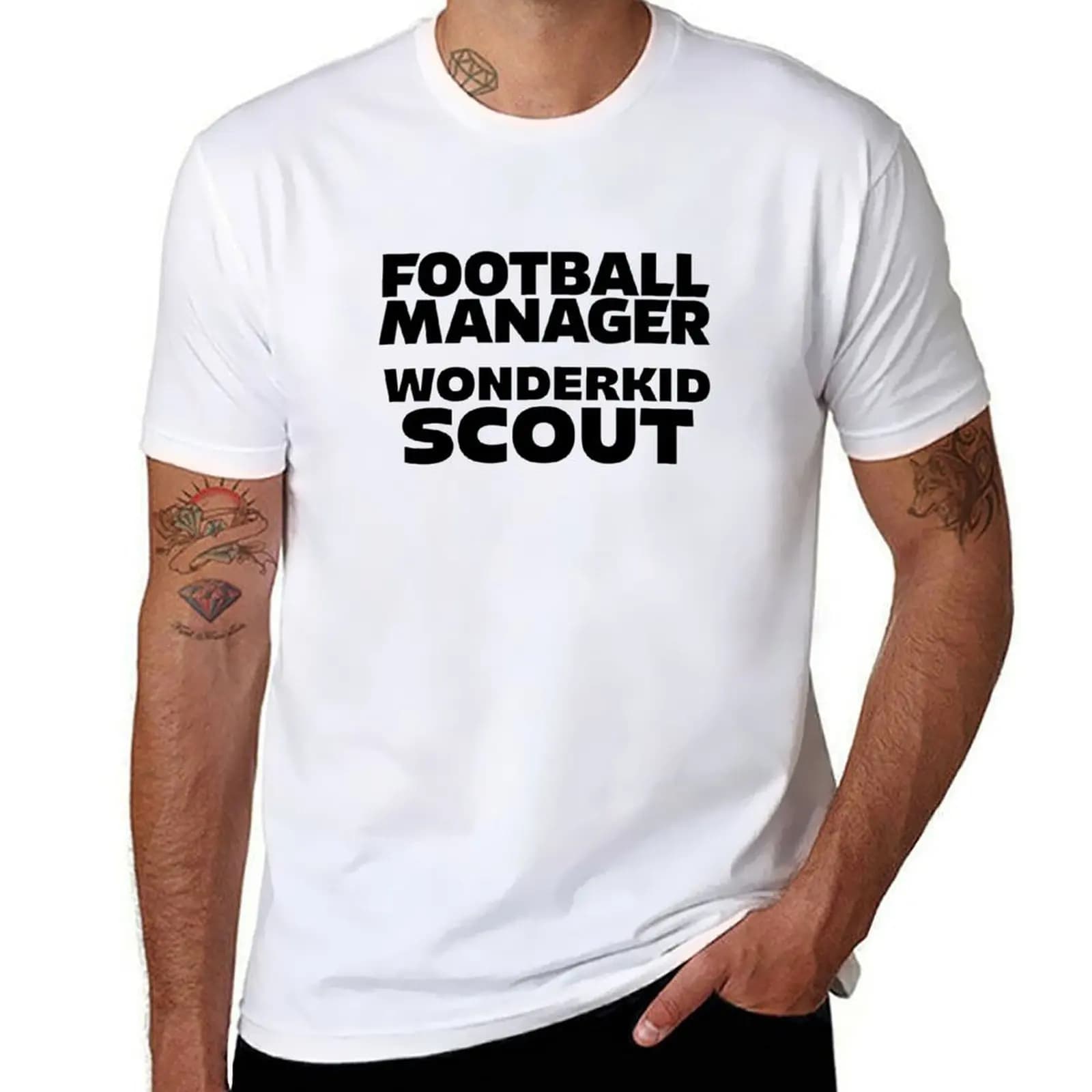 Football Manager Wonderkid Scout Black T-Shirt t shirts for man pack cotton t shirt man casual T-Shirt
