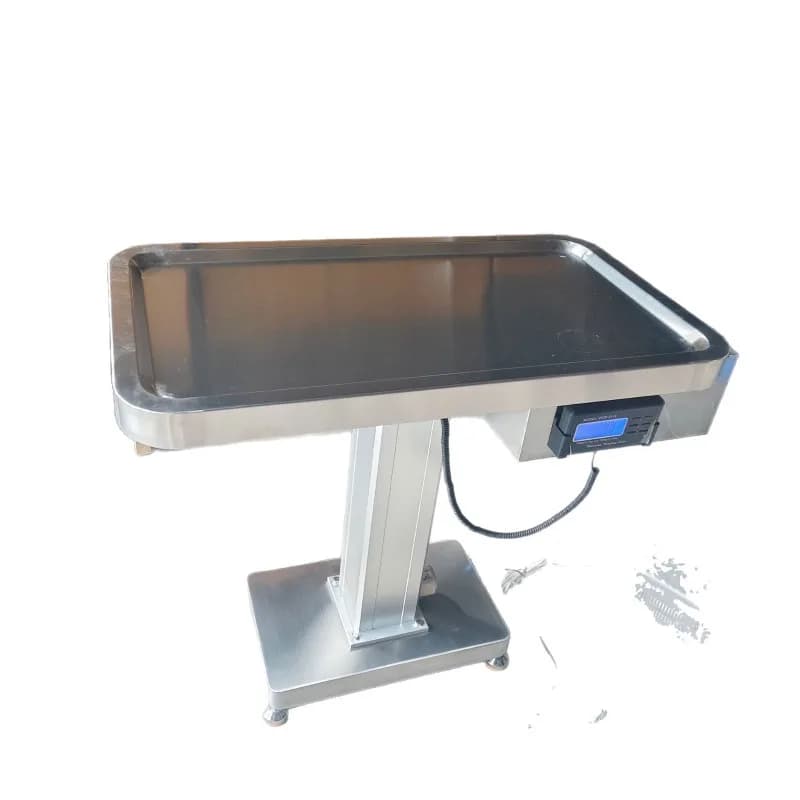 Stainless steel electric lifting weighing diagnosis and treatment table, pet unplaning table, cat and dog sterilization table,