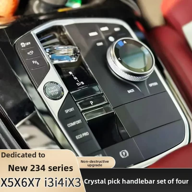 Suitable for BMW crystal gear handle New 3 Series i3 320 325 330 Pick gear handle Orchid finger
