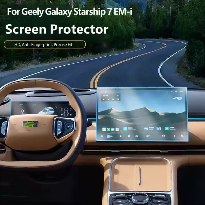 For Geely Galaxy Starship 7 EM-i Geely EX5 EM-i 2026 Navigation Instrument Screen Protector HD Tempered Glass Film