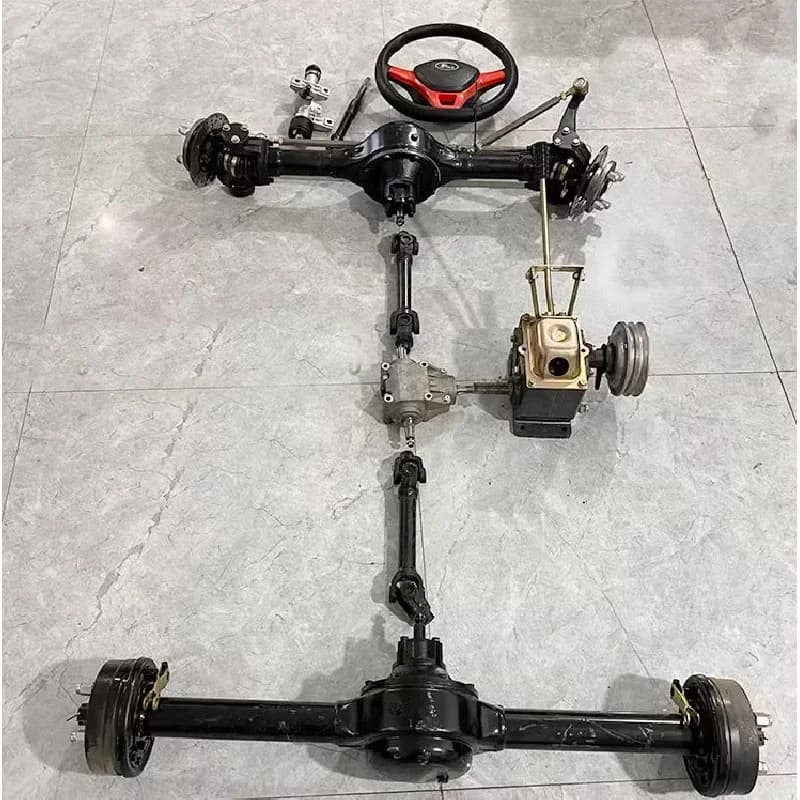 4X4 4Wd Fuel Wing Autonomous Tractor Tire Unicycle Wheel Hub Motor Differential Rear Full Set Shaft