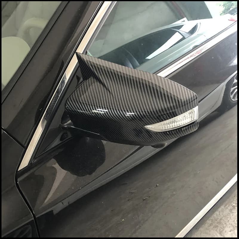 Car Styling For Nissan Pulsar 2014-2017 Rearview Mirror Cover Caps Trim With Horn Housing Decoration Auto Parts Accessories