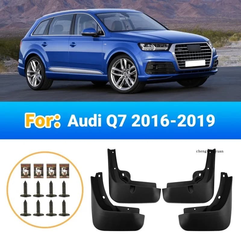 Mudguards FOR Audi Q7 2016-2019 Regular Version Fenders Car Mud Flaps Splash Guards ABS Black Exterior Modification Accessory