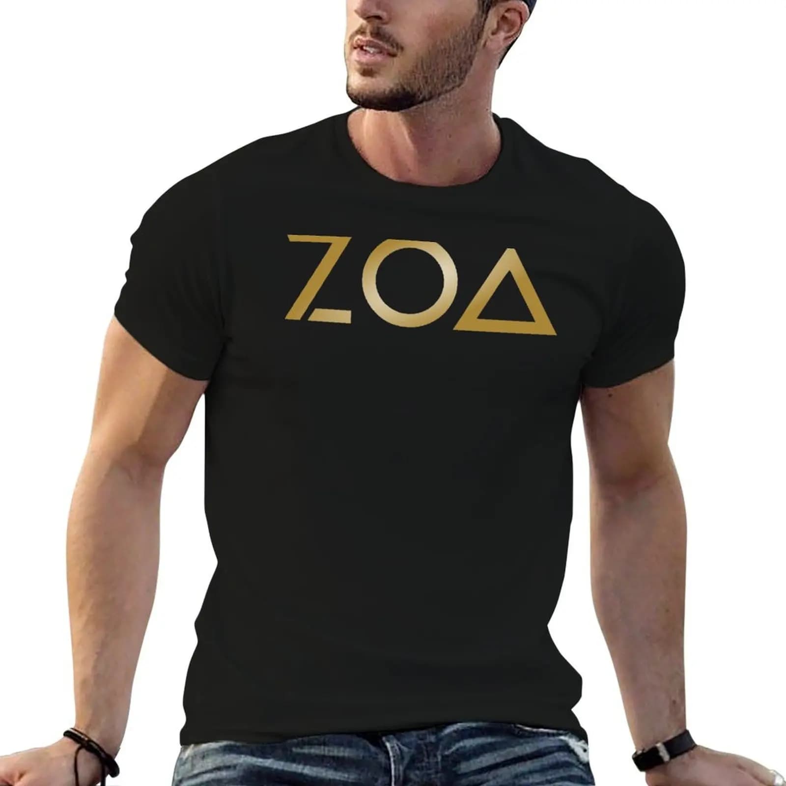Imagine Imporved ZOA Logo Essential Design T-Shirt Basic Crew Neck Short Sleeve Top