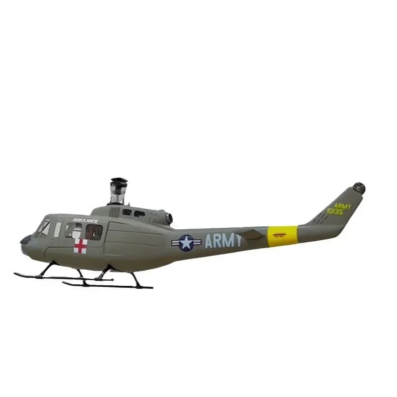 Helicopter, simulated remote control model aircraft 470L class, hover and return with flight control GPS