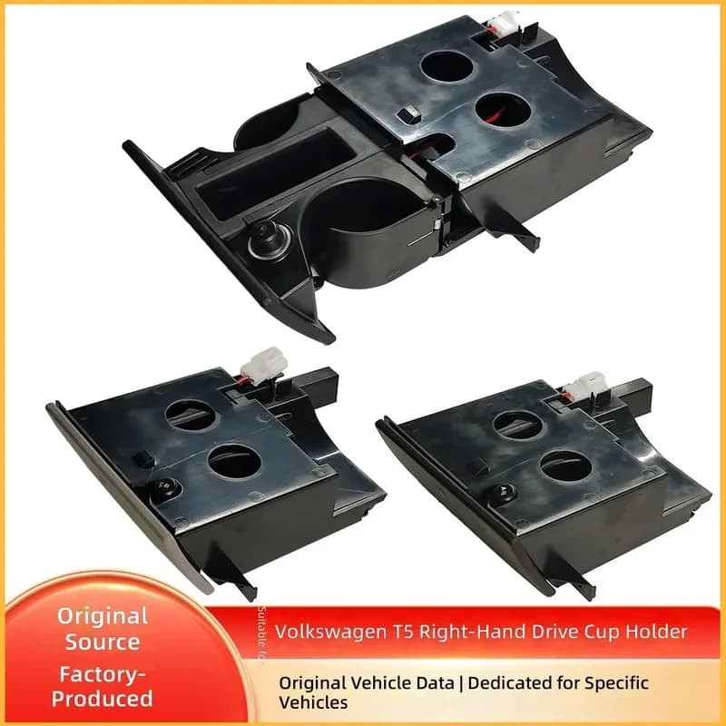For VW T5 Multivan Right Hand Drive Center Console Cup Holder Beverage Storage 7H285860130T