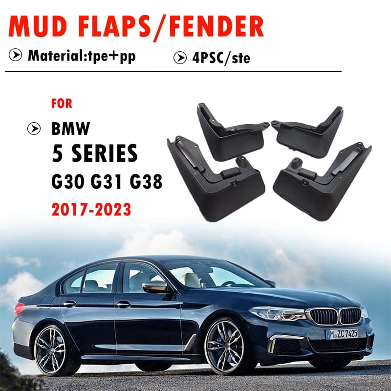 For BMW 5 Series G30 G31 G38 M sport Sedan Saloon Mudguard Fender Mud Flaps Guards Splash Mudflaps Car Accessories 2017 2018+