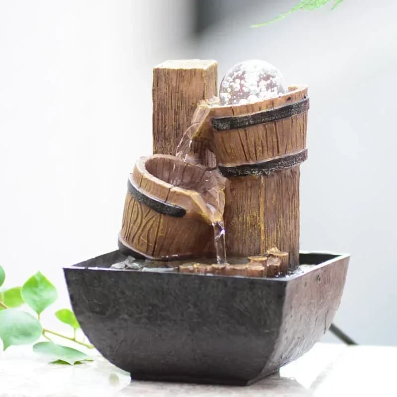 Simple Modern Decoration Crafts Living Room Originality Fountain Decoration Craft Figurines & Miniatures Home Decor Estátua FYFM