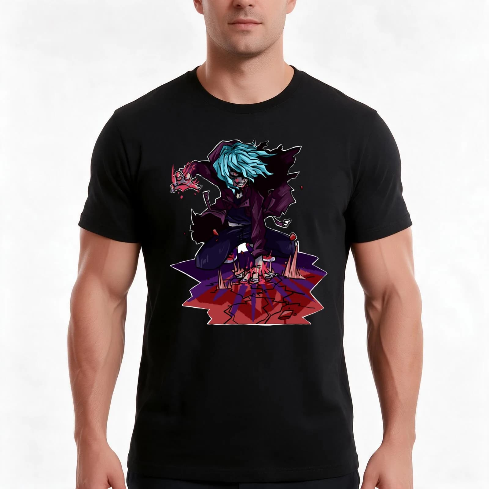 Power of DECAY T-Shirt, Summer Casual Cotton Tee, Oversized Streetwear Tops, Vintage Graphic Print, Loose Fit Short Sleeve