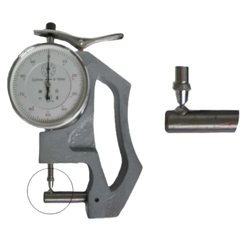 Pipe wall thickness gauge 10mm transverse rod, upper probe 6mm plane probe 8mm transverse probe
