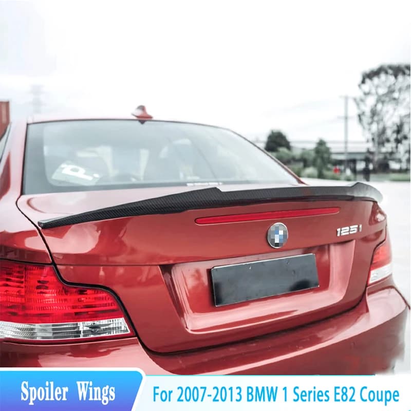 For 2007-2013 BMW 1 Series E82 E88 Coupe Rear Trunk Spoiler Lip Wings ABS Material Car Exterior Tuning Trim Body Kit Accessories
