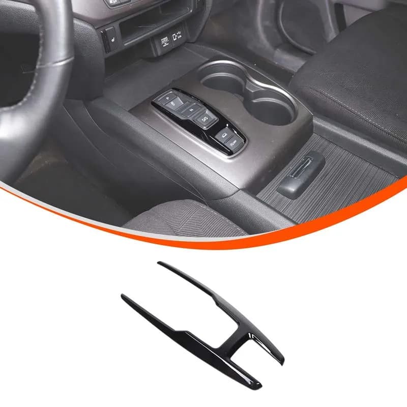 Gear Shift Button Frame Trim ABS Central Control Decoration Sticker For Honda Pilot YF5 YF6 2016-2022 Car Interior Accessories