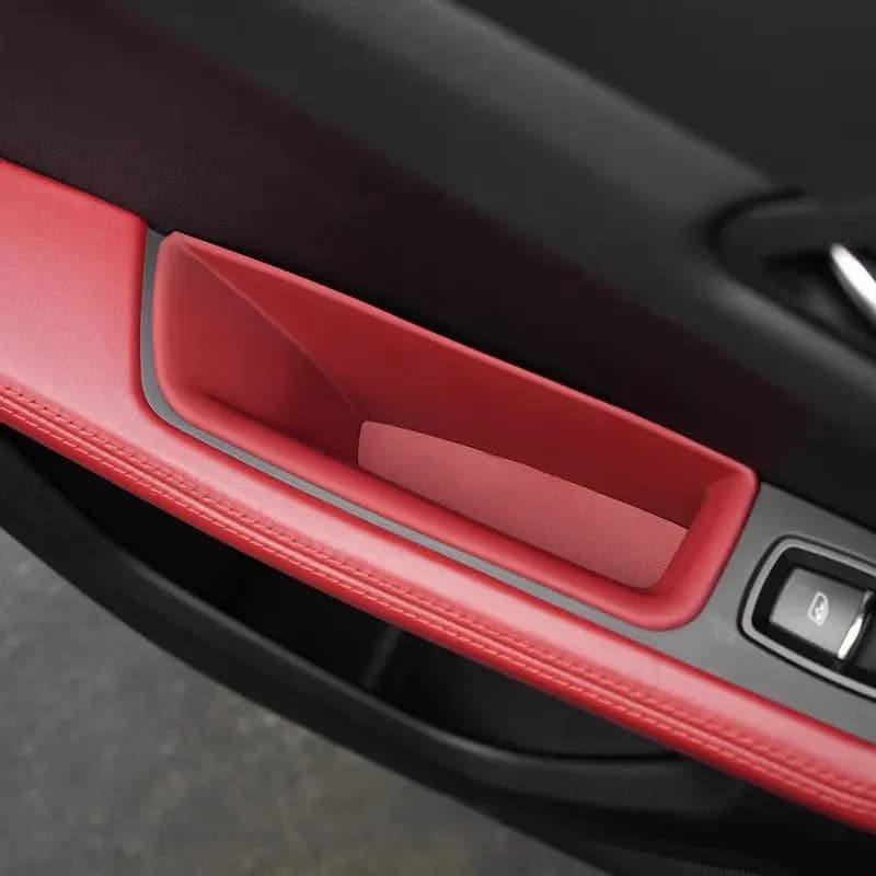 For Porsche Macan 95B 2014-2024 Car Organizer Door Handle Storage Box Front Rear Door Armrest Protector Key Phone Holder