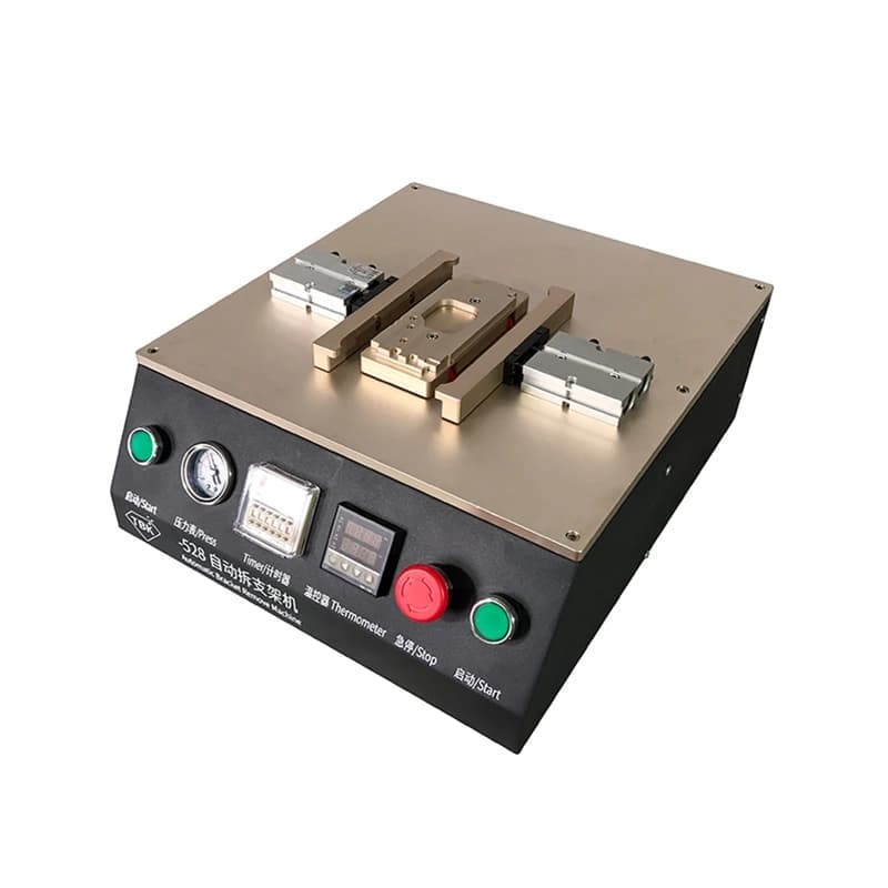 LY TBK-528 Automatic Glass Mobile Back Cover Separating Machine for Separate iPhone Glass Back Cover Built-in Air Compressor