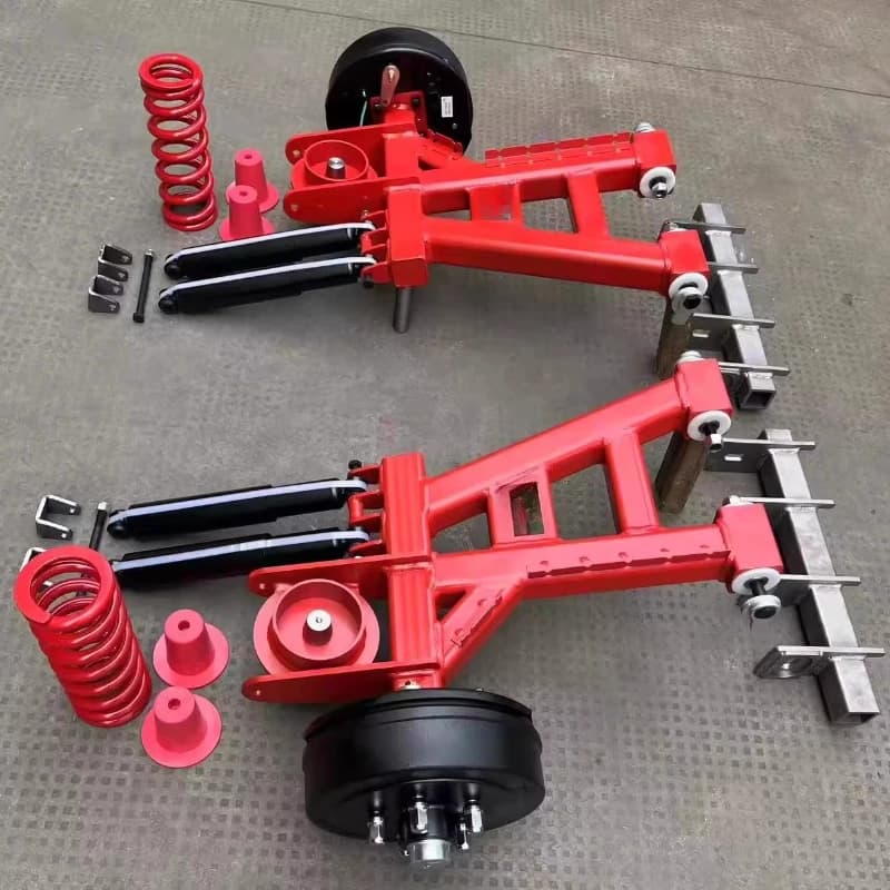 Trailer off-road RV independent suspension, electromagnetic brake axle, 1.5 ton trailer chassis accessories