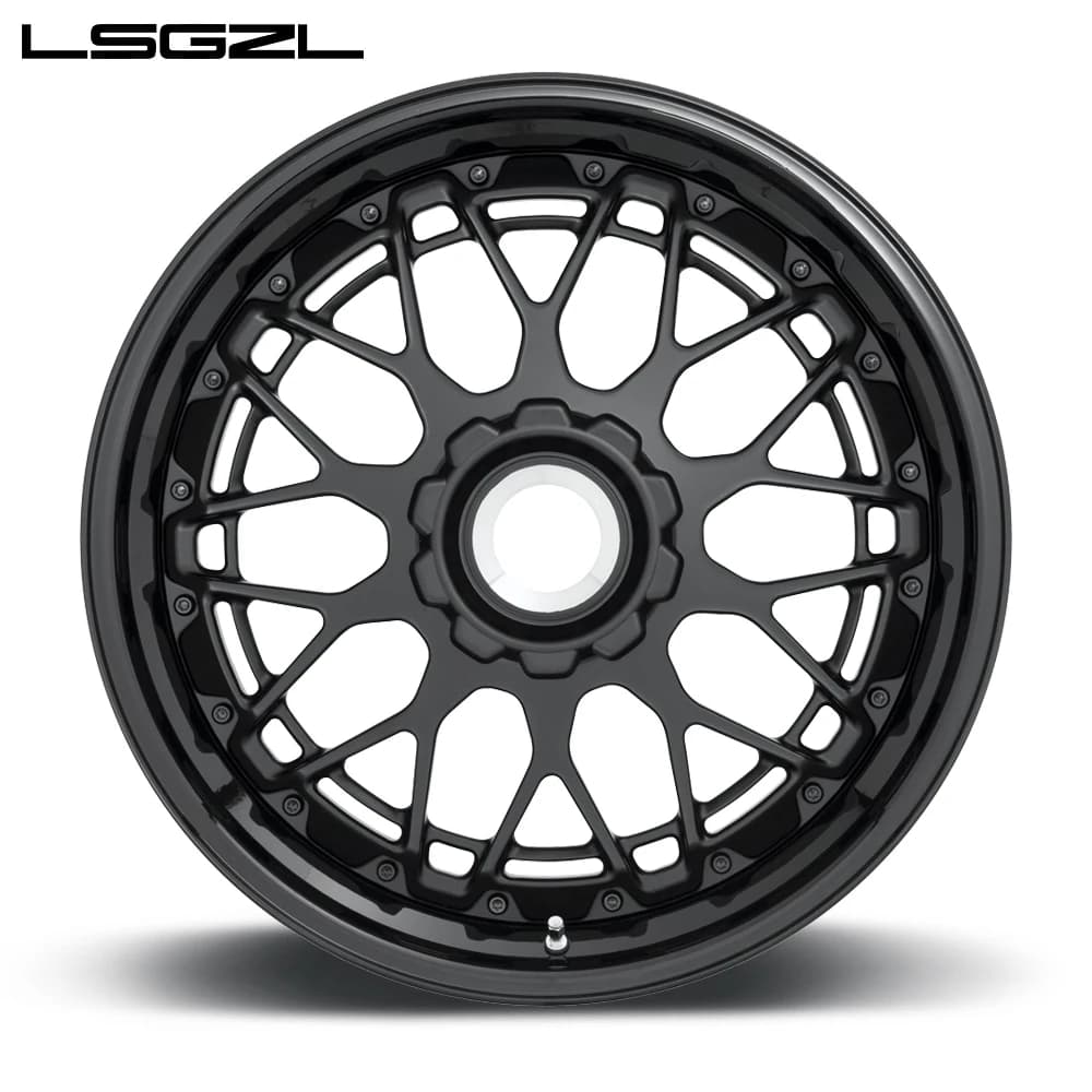 LSGZL Car Rims Alloy Aluminum Pcd 5*112 5*114.3 Deep Concave 17 18 Inch With Rivet Car Wheels Alloy