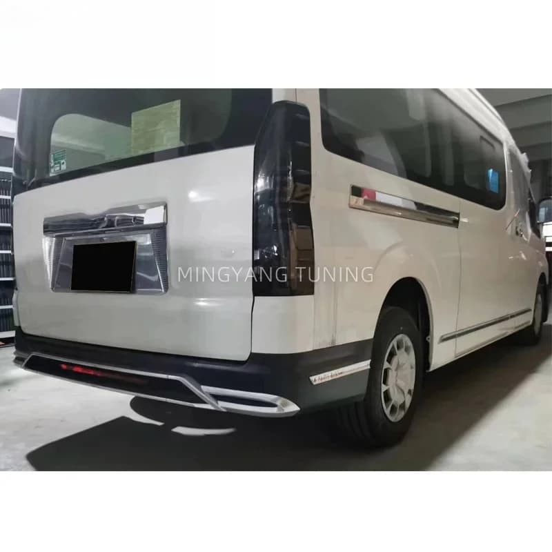 New val PP Plastic WD Rear Bumper Bodykit 2019-2023 for Hiace Upgr Body Kit