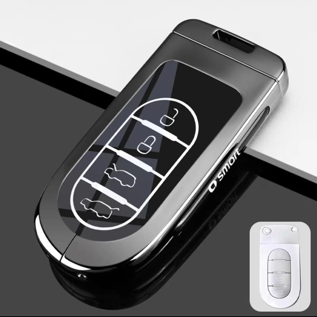 Specially designed for Mercedes Benz Smart Elf No. 5 keycase and Smart Elf # 5 car metal protective buckle shell