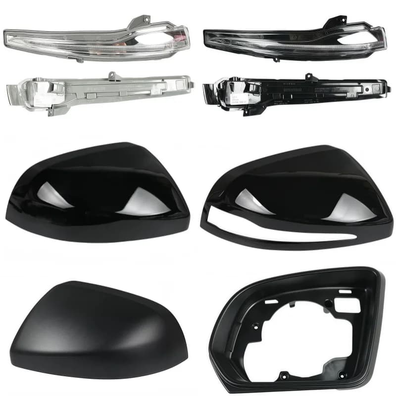 Rear Mirror Cover Frame Turn Signal Light Bottom Lower For Mercedes-Benz V Class Vito W447 2016 2017 2018 2019 2020 2021-2023