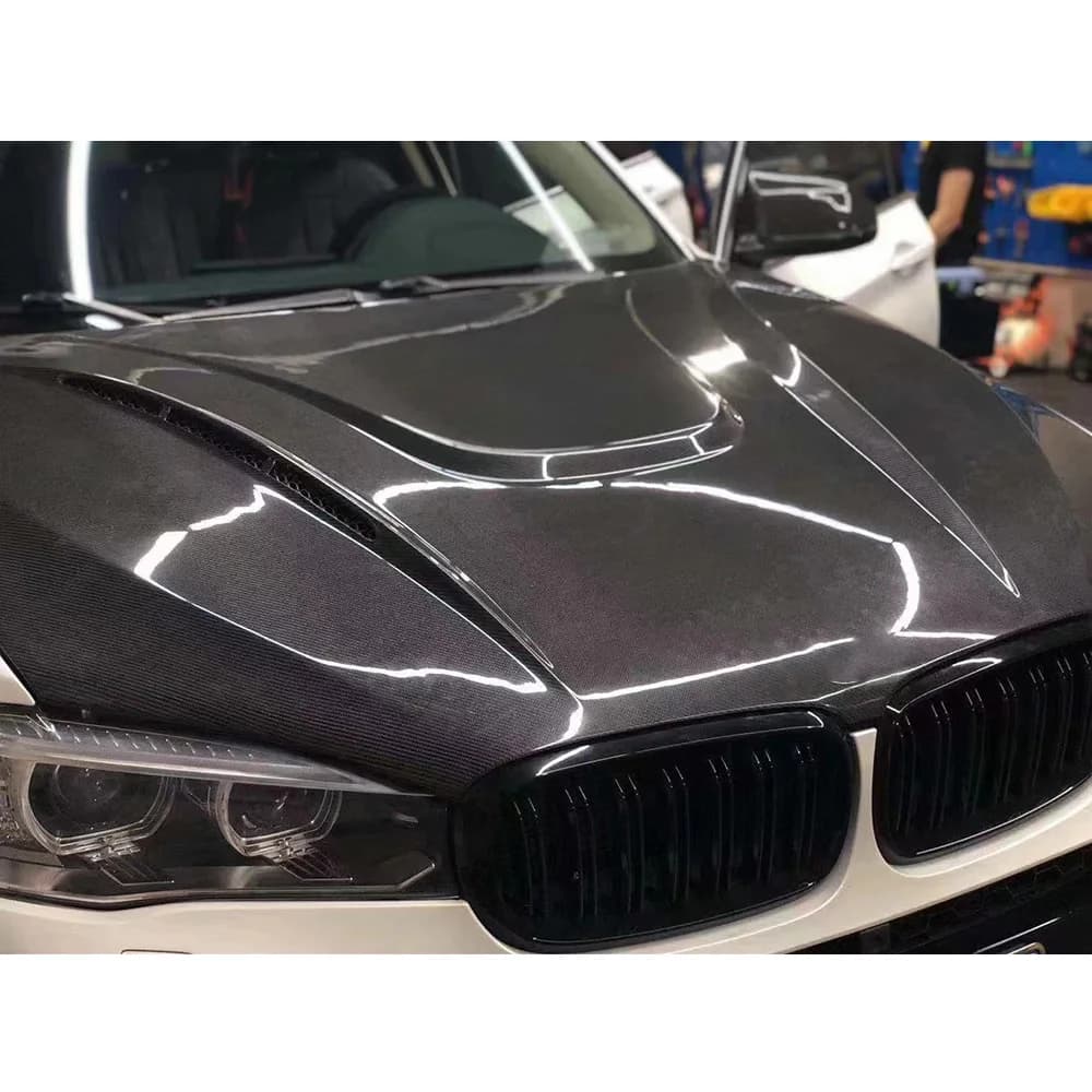 Modified Carbon Fiber Engine Hood Bonnet for BMW X5 F15 100% tested well