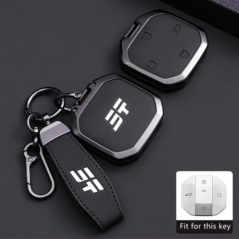 Zinc Alloy Car Key Cover for Jetour Traveller T1 T2 2025+ 2026 Freedom Freer Remote Case Shell Keychain Holder Fob Accessories
