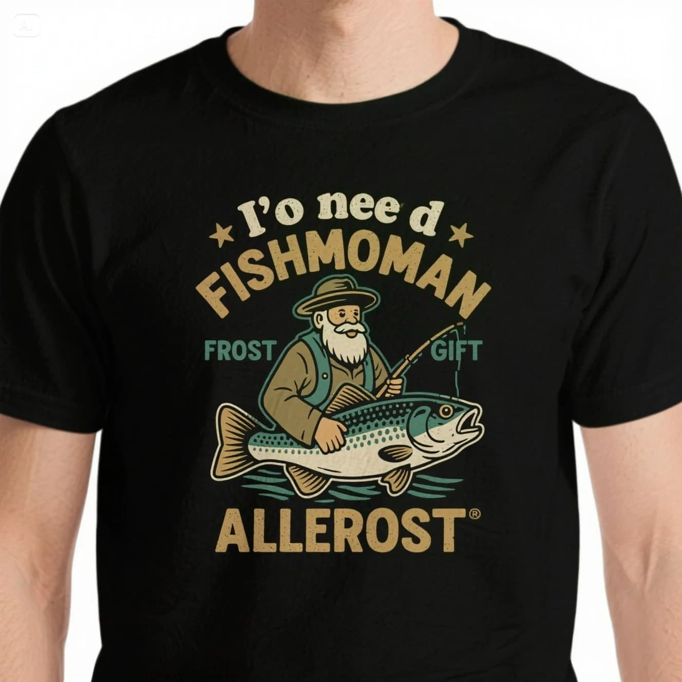 Fishing Trout Retro Fishman Anglers Gift T-Shirt 100% Cotton O-Neck Short Sleeve Summer Casual Mens T-shirt Streetwear