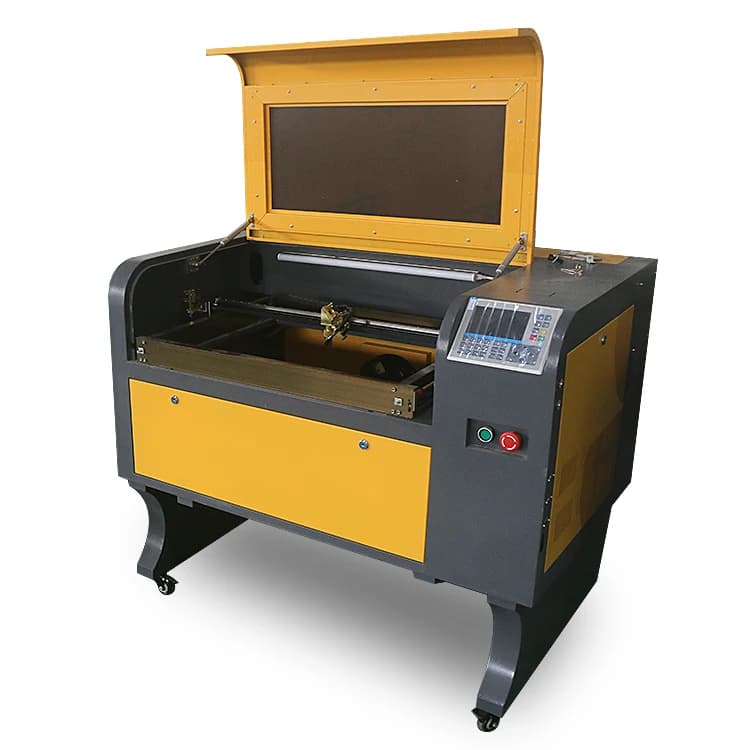 a Engraving Machine 4060 CO2 a Cutting Machine Used for Cutting Clothing Fabrics, Plywood, Leather, and Acrylic Glass