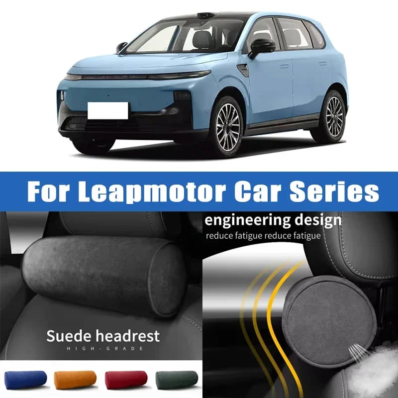 Top Quality Car Headrest Neck Support Seat Soft Neck Pillow Breathable For Leapmotor T03 S01 C11 C10 C16 T03L E10 A10 D199 Lafa5