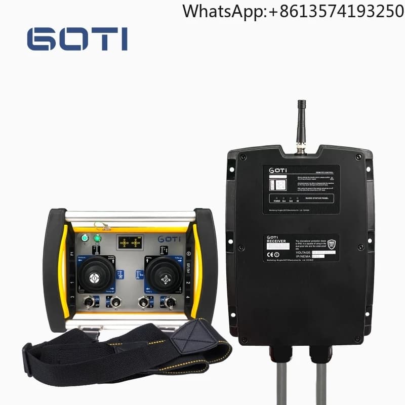 GT-PJ40+ Industrial Crane Chargeable Remote Wireless Controller 2 PCS Five Step Joysticks 18-65V UHF for Hoist