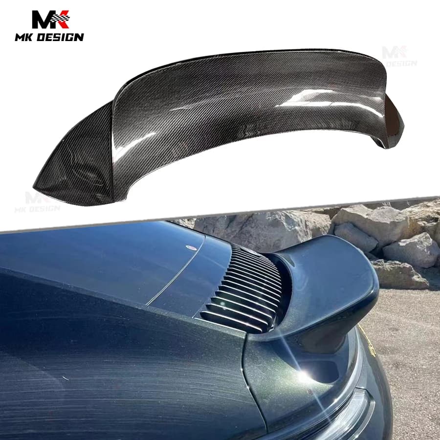 SC Style Carbon Fiber Rear Trunk Lip Spoiler Wing for Porsche 911 992 Carrera 2019-2022 Rear Wing Trunk Lip Ducktail Body Kits