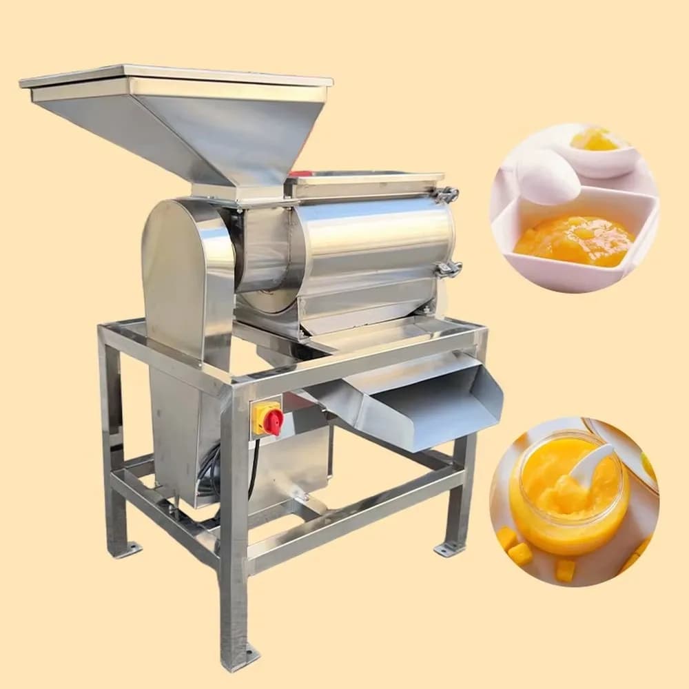 Custom Banana Pulp Grinding Machine High Crushing Ratio Mango Pulp Juice Maker for Fruit Paste Processing Line