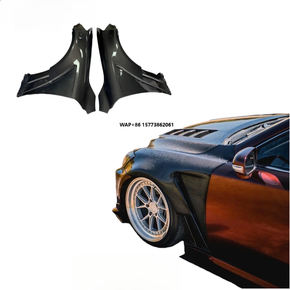 Carbon Fiber Front Fenders Upgrade for IS250, IS300, IS350 (2006-2012)
